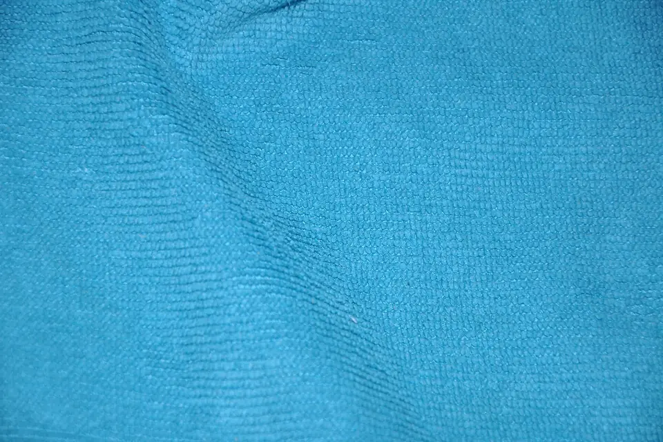 Close-up of a blue microfiber cloth